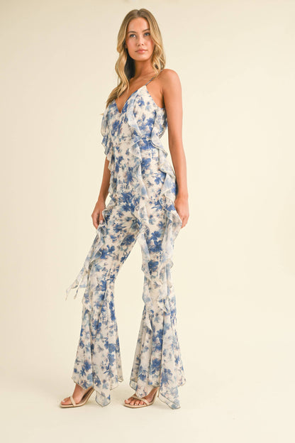 Something Blue Chinoiserie Jumpsuit