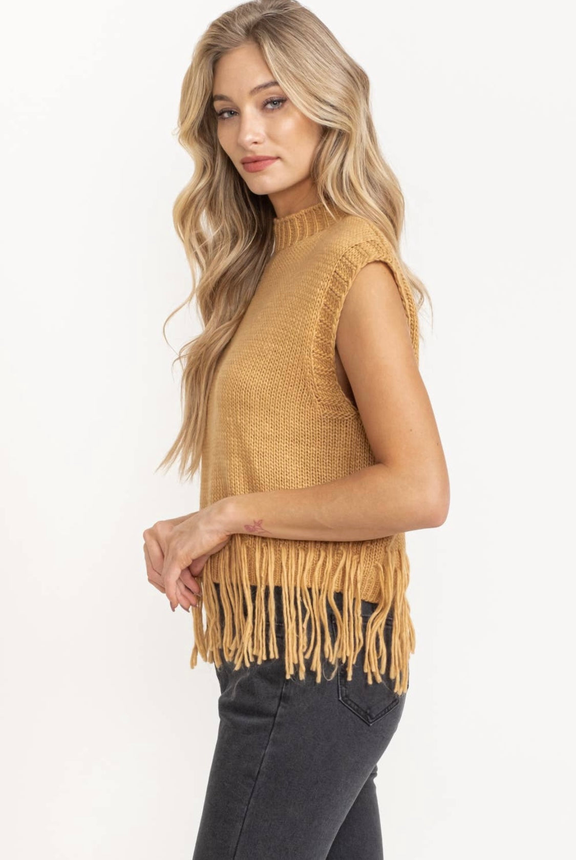 Sleeveless cheap winter sweater